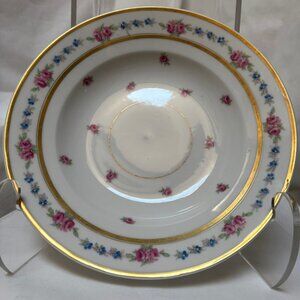 Vintage Limoges Bowl/Saucer - L. Bernardaud & Co -The Fontenay Pattern